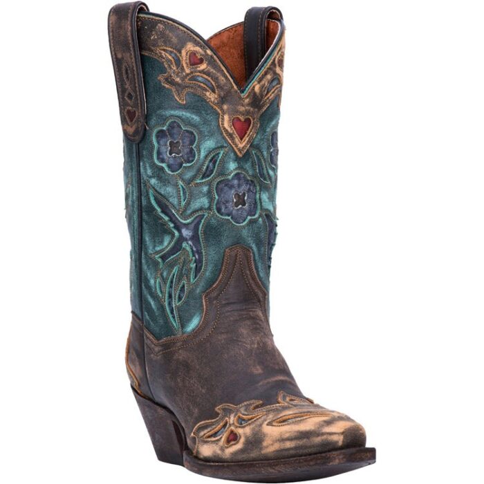Dan Post Women's Soft Toe Boots-DP3544 Vintage Bluebird Leather Boot